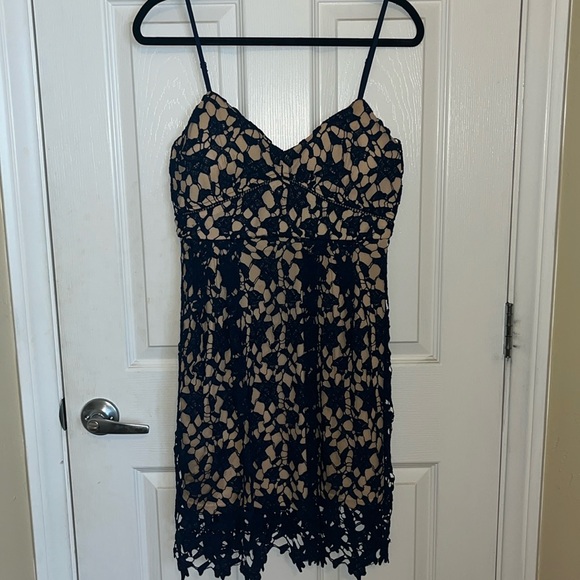 Dina Be Navy Lace Dress - Picture 1 of 4